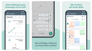 App-Ansicht von easyWerkstatt